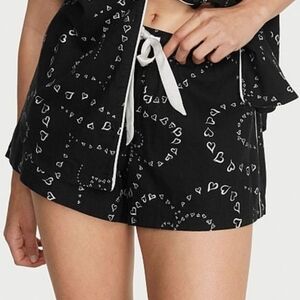 Women's Victoria's Secret Swirl Heart Pajama Shorts Sz Large